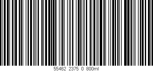 Código de barras (EAN, GTIN, SKU, ISBN): '55462_2375_0_800ml'