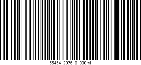 Código de barras (EAN, GTIN, SKU, ISBN): '55464_2376_0_800ml'