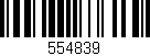 Código de barras (EAN, GTIN, SKU, ISBN): '554839'