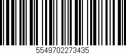 Código de barras (EAN, GTIN, SKU, ISBN): '5549702273435'