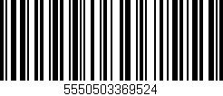 Código de barras (EAN, GTIN, SKU, ISBN): '5550503369524'