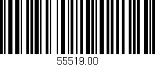 Código de barras (EAN, GTIN, SKU, ISBN): '55519.00'