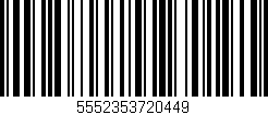 Código de barras (EAN, GTIN, SKU, ISBN): '5552353720449'