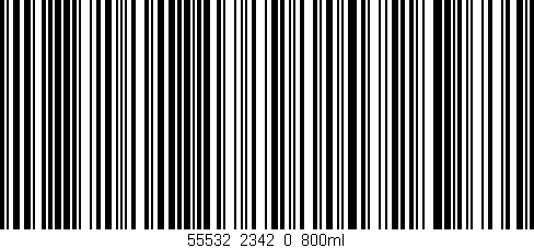 Código de barras (EAN, GTIN, SKU, ISBN): '55532_2342_0_800ml'