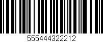 Código de barras (EAN, GTIN, SKU, ISBN): '555444322212'
