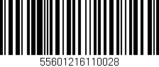 Código de barras (EAN, GTIN, SKU, ISBN): '55601216110028'