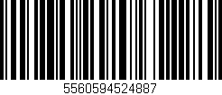 Código de barras (EAN, GTIN, SKU, ISBN): '5560594524887'