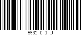 Código de barras (EAN, GTIN, SKU, ISBN): '5562_0_0_U'
