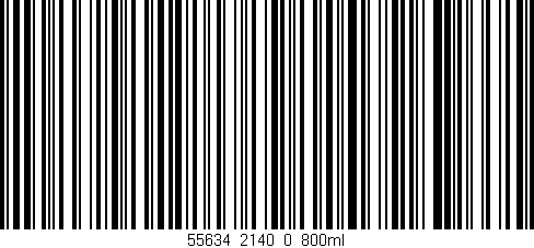 Código de barras (EAN, GTIN, SKU, ISBN): '55634_2140_0_800ml'