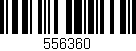Código de barras (EAN, GTIN, SKU, ISBN): '556360'