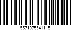 Código de barras (EAN, GTIN, SKU, ISBN): '5571075641115'