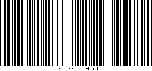 Código de barras (EAN, GTIN, SKU, ISBN): '55770_3307_0_800ml'