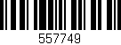Código de barras (EAN, GTIN, SKU, ISBN): '557749'