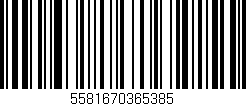 Código de barras (EAN, GTIN, SKU, ISBN): '5581670365385'