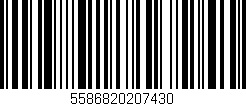 Código de barras (EAN, GTIN, SKU, ISBN): '5586820207430'