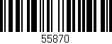 Código de barras (EAN, GTIN, SKU, ISBN): '55870'