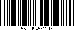 Código de barras (EAN, GTIN, SKU, ISBN): '5587894561237'