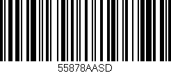 Código de barras (EAN, GTIN, SKU, ISBN): '55878AASD'