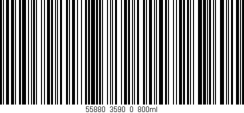 Código de barras (EAN, GTIN, SKU, ISBN): '55880_3590_0_800ml'