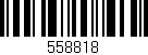 Código de barras (EAN, GTIN, SKU, ISBN): '558818'