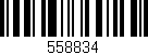 Código de barras (EAN, GTIN, SKU, ISBN): '558834'