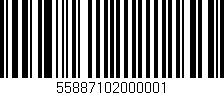 Código de barras (EAN, GTIN, SKU, ISBN): '55887102000001'
