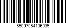 Código de barras (EAN, GTIN, SKU, ISBN): '55887854136965'