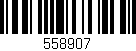 Código de barras (EAN, GTIN, SKU, ISBN): '558907'