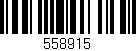 Código de barras (EAN, GTIN, SKU, ISBN): '558915'
