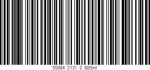 Código de barras (EAN, GTIN, SKU, ISBN): '55894_2131_0_800ml'