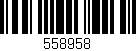 Código de barras (EAN, GTIN, SKU, ISBN): '558958'