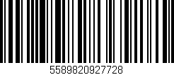Código de barras (EAN, GTIN, SKU, ISBN): '5589820927728'