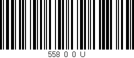 Código de barras (EAN, GTIN, SKU, ISBN): '558_0_0_U'