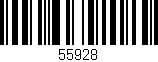 Código de barras (EAN, GTIN, SKU, ISBN): '55928'
