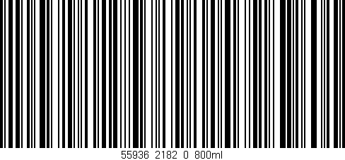 Código de barras (EAN, GTIN, SKU, ISBN): '55936_2182_0_800ml'
