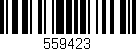 Código de barras (EAN, GTIN, SKU, ISBN): '559423'