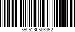 Código de barras (EAN, GTIN, SKU, ISBN): '5595260586852'