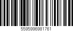Código de barras (EAN, GTIN, SKU, ISBN): '5595996981761'