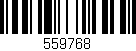 Código de barras (EAN, GTIN, SKU, ISBN): '559768'