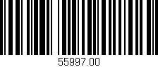 Código de barras (EAN, GTIN, SKU, ISBN): '55997.00'