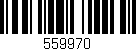 Código de barras (EAN, GTIN, SKU, ISBN): '559970'