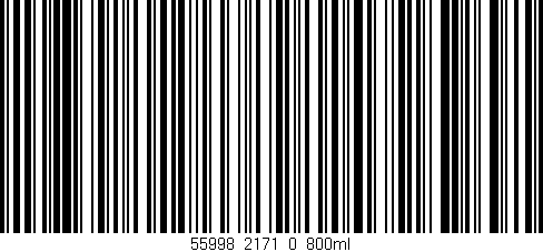 Código de barras (EAN, GTIN, SKU, ISBN): '55998_2171_0_800ml'