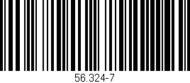 Código de barras (EAN, GTIN, SKU, ISBN): '56.324-7'