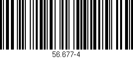 Código de barras (EAN, GTIN, SKU, ISBN): '56.677-4'