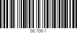 Código de barras (EAN, GTIN, SKU, ISBN): '56.706-1'