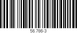 Código de barras (EAN, GTIN, SKU, ISBN): '56.786-3'