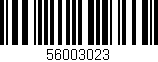 Código de barras (EAN, GTIN, SKU, ISBN): '56003023'