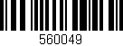 Código de barras (EAN, GTIN, SKU, ISBN): '560049'