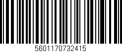 Código de barras (EAN, GTIN, SKU, ISBN): '5601170732415'