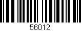 Código de barras (EAN, GTIN, SKU, ISBN): '56012'